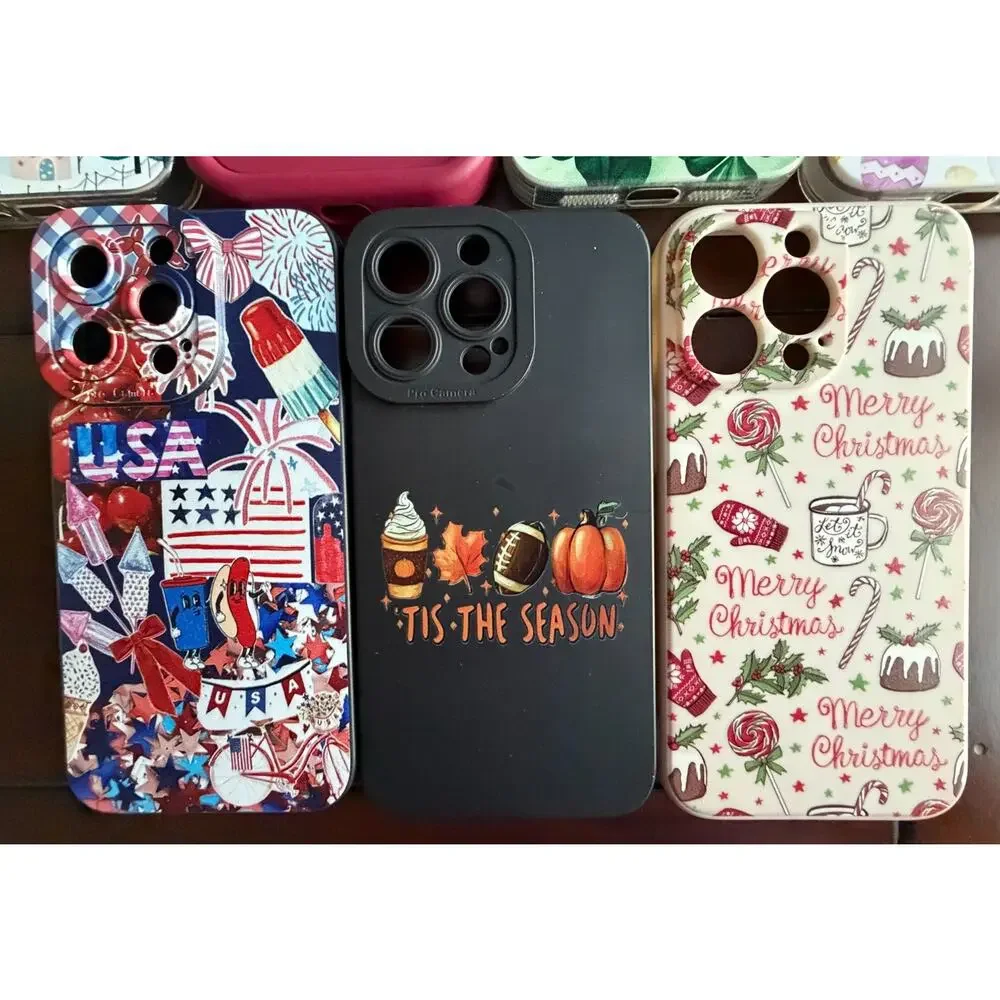 iPhone 13 Pro Cases - Lot of 12 - 6 Holidays + 6 Random Styles